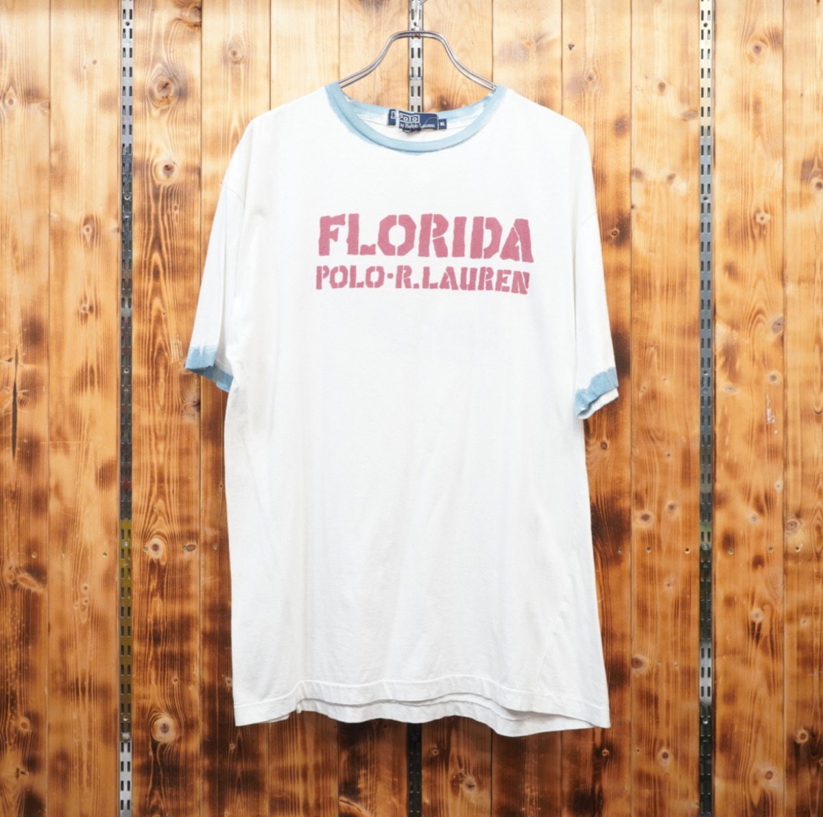 90s ralphlauren florida Tシャツ XL/usa製 1992 92年 ラルフローレン 