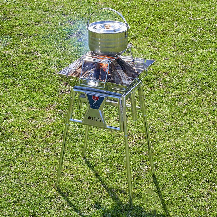 LOGOS theピラミッド篝火 XL ロゴス グリル カマド BBQ たき火台 高さ