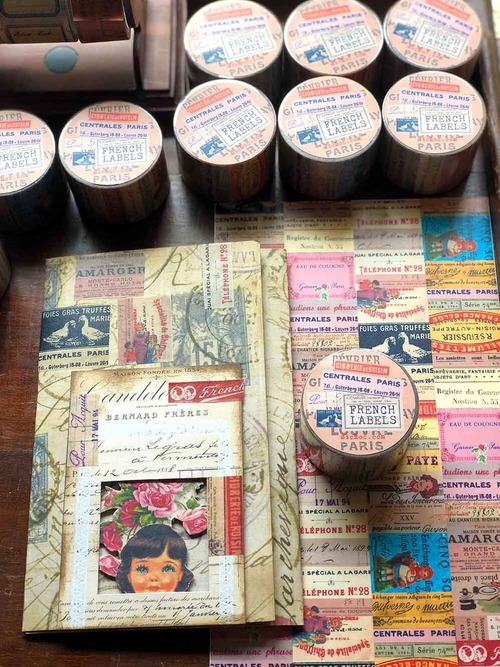Mic Moc　和紙テープ　3cm×10m　French Labels　WT28FL【Mic Moc（ミックモック）】[MIC-136t]