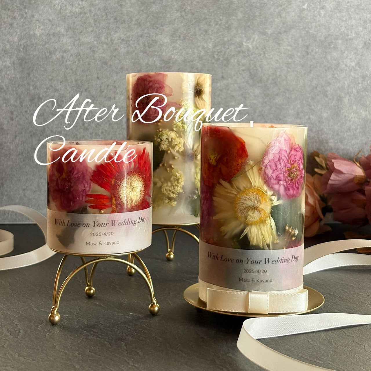 LEDキャンドルセットと造花アレンジメントその他 807764b3c93f62b975a3c2cfb28f62