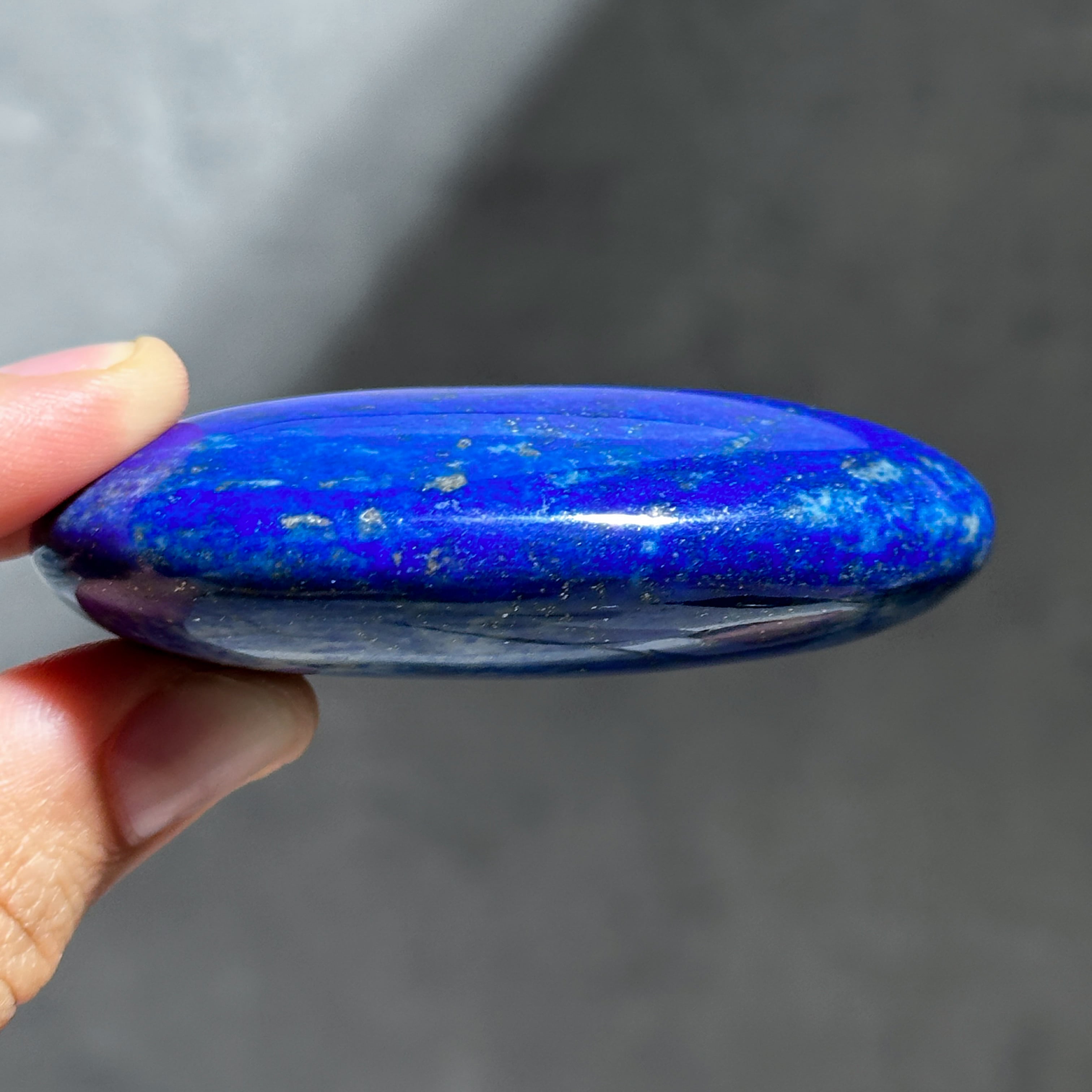 ラピスラズリ パームストーン76◇Lapis Lazuli◇天然石・鉱物