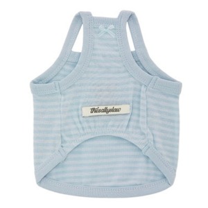 【予約】[ thesallyslaw ] Roony bear top｜Cloud Blue