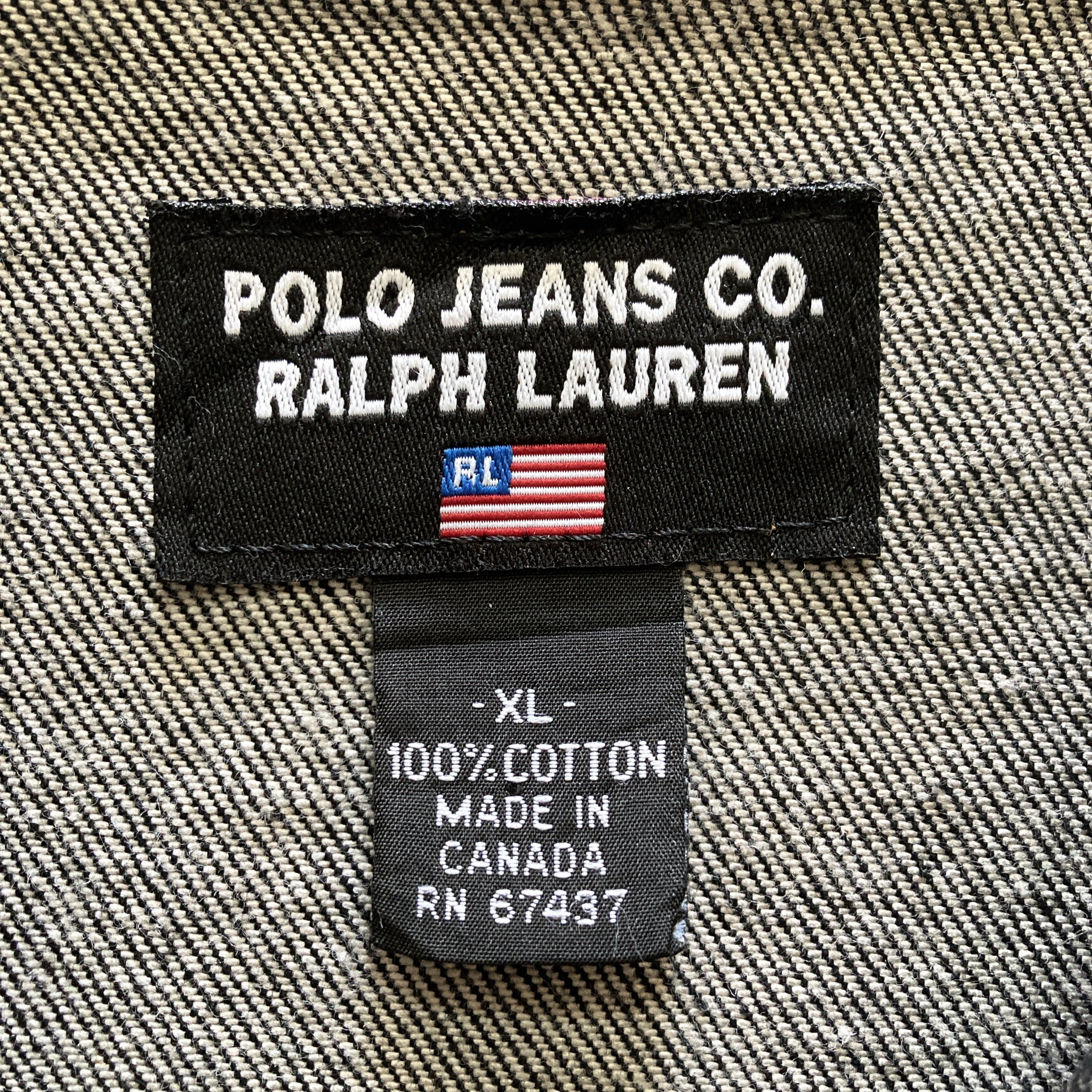 90s-00s】POLO JEANS RALPH LAUREN ポロジーンズラルフローレン 表記XL