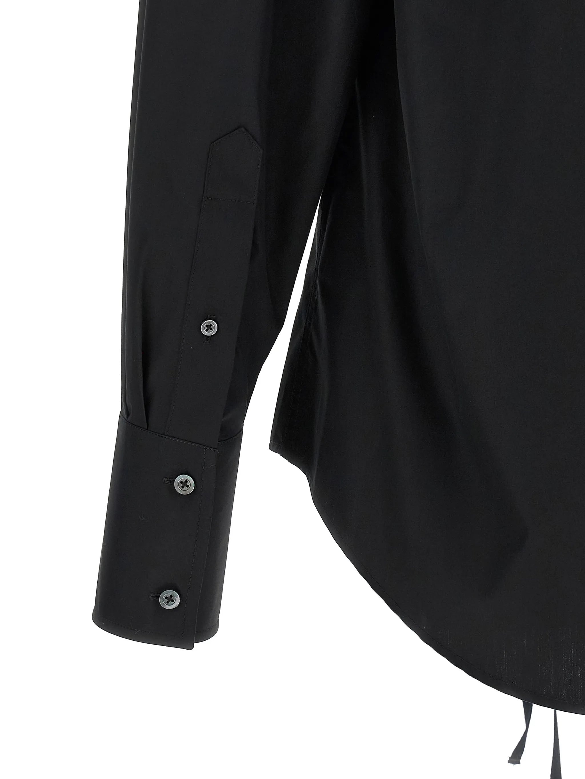 MAISON MARGIELA LONG SLEEVE SHIRTS WITH STRAP Black