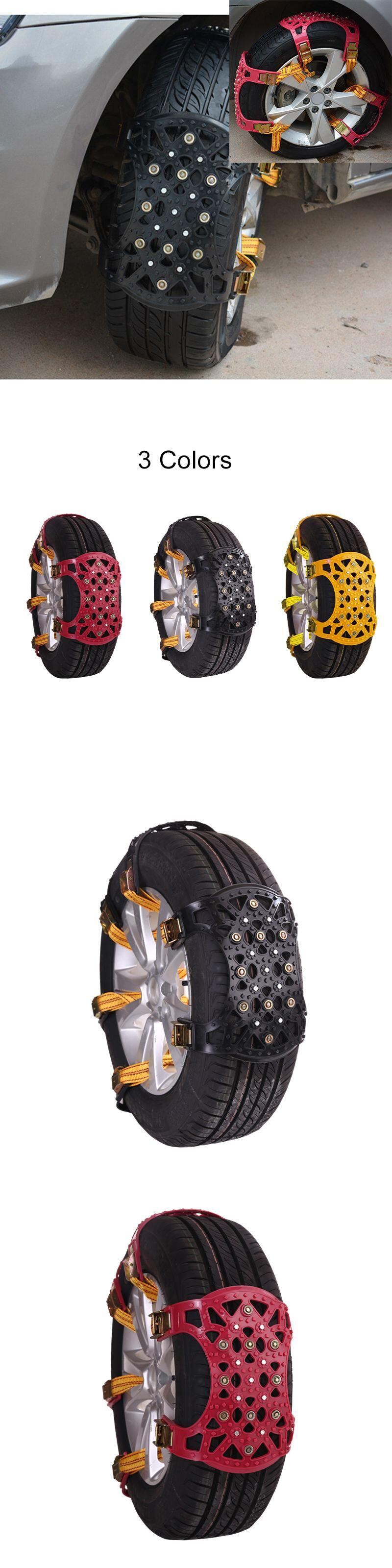 ♡専用♡ 新作 1 / 4pcs冬用ユニバーサルカースノーチェーンタイヤ滑り