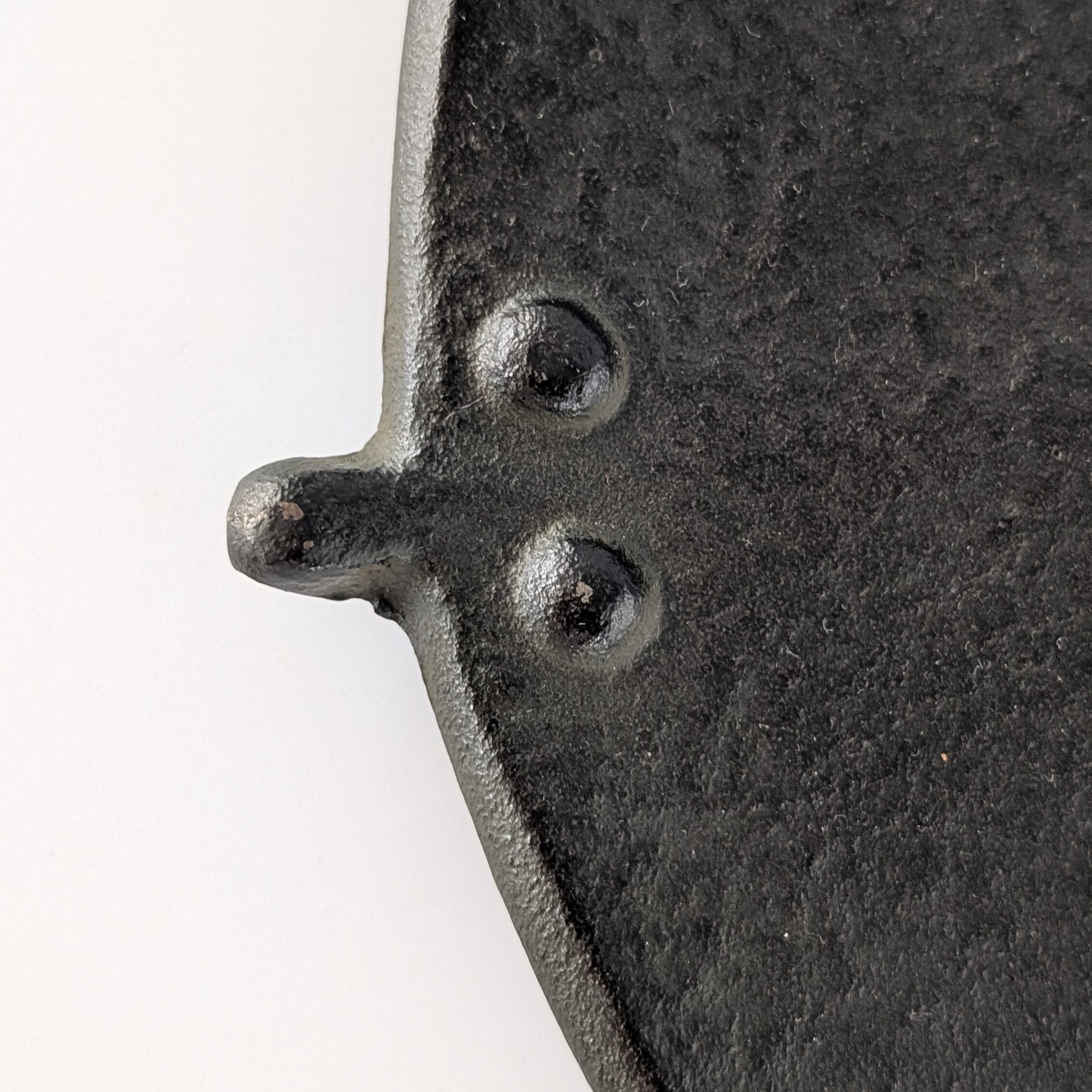 廣瀨愼 ひらめ皿 大 30x24,5cm 通産大臣賞受賞 南部鉄器