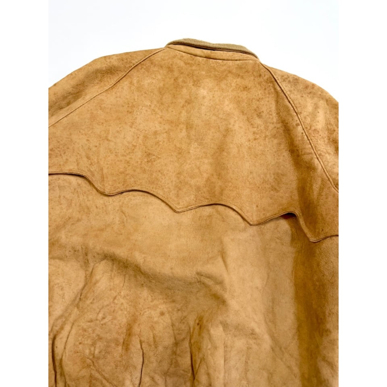 80s L.L.Bean LAMB SUEDE HARRINGTON JACKET Size 40