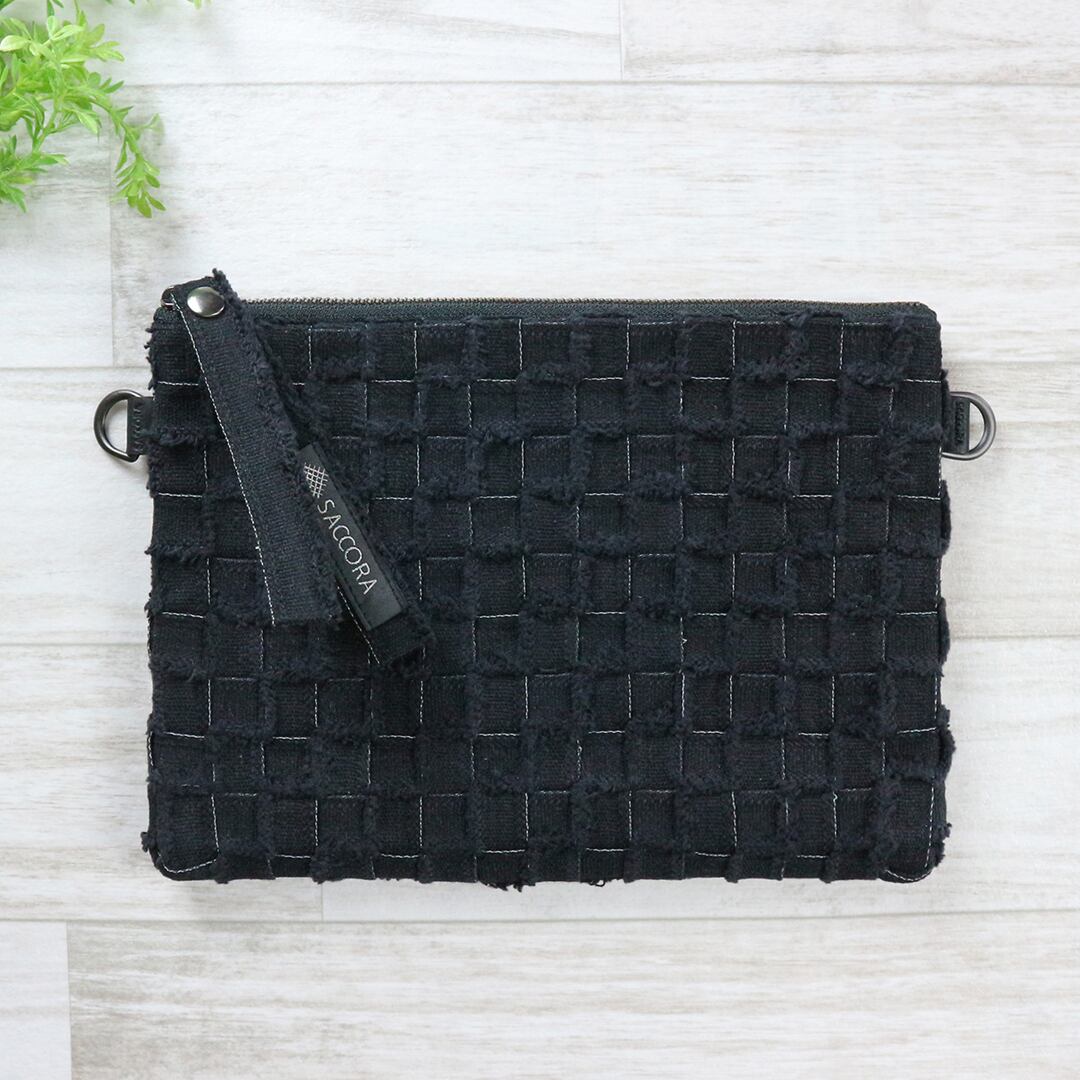 Flat Pouch / Black × Black / i : 2111200500400