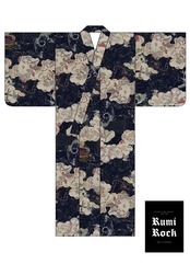 【受注商品】Rumi Rockキモノ「江戸天文学」ベージュ　[A1777]