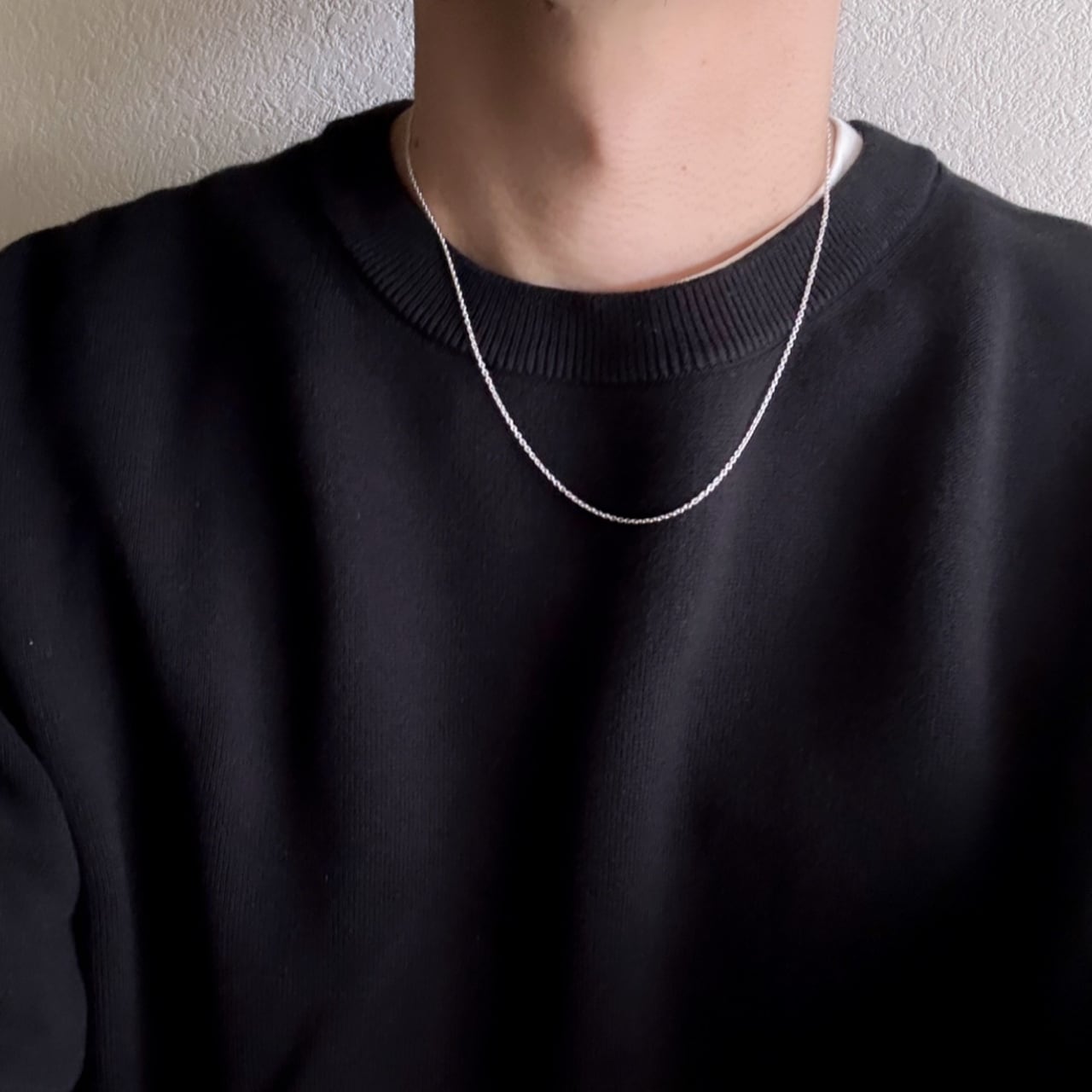 SV925 Narrow Chain Necklace【SILVER】 | Akto