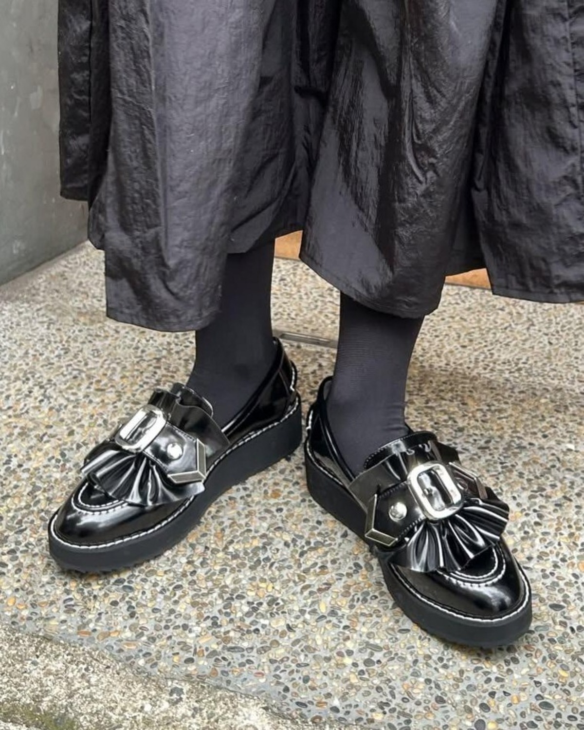 25SS 予約 】HOUGA ホウガ / day and night loafer BLACK / ローファー 