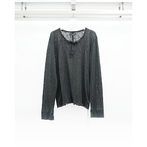 [Blackmerle] (ブラックマール) 261-I01-414BK henley longsleeve