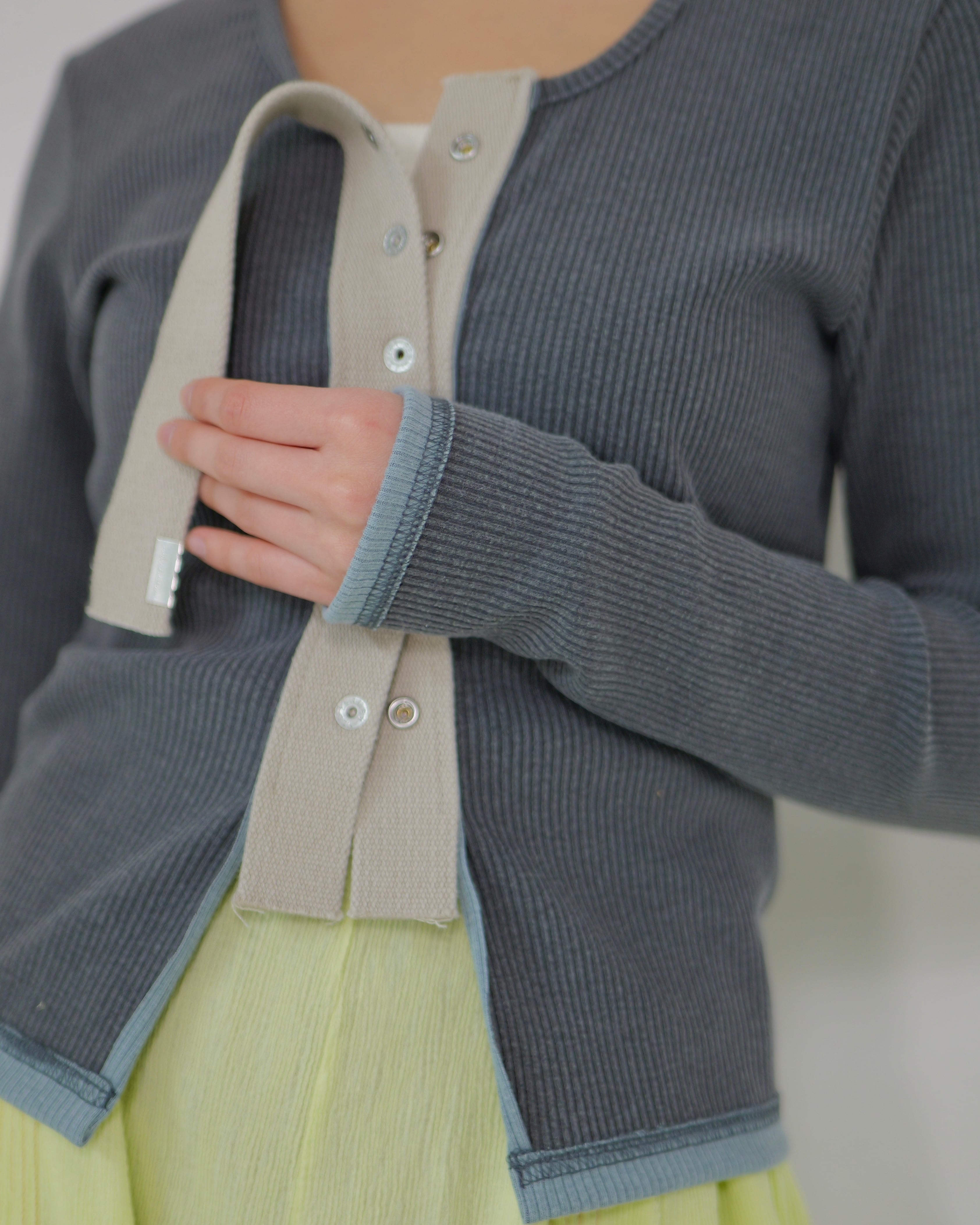 kotoha yokozawa - Click Dot Cardigan ：Blue Fog｜クリックドット