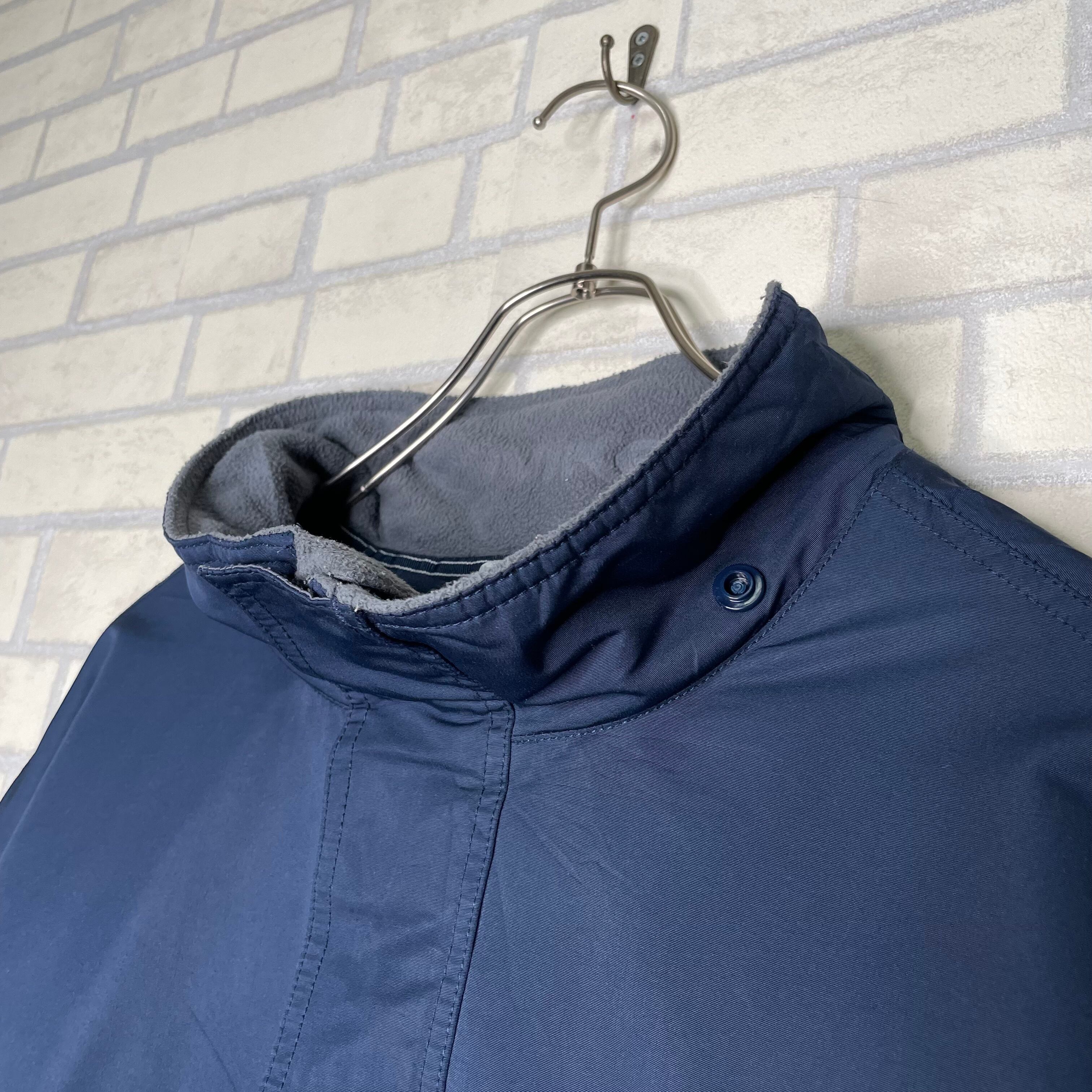 NIKE 中綿ジャケット 2XL ネイビー ポリエステル100% フード取り外し