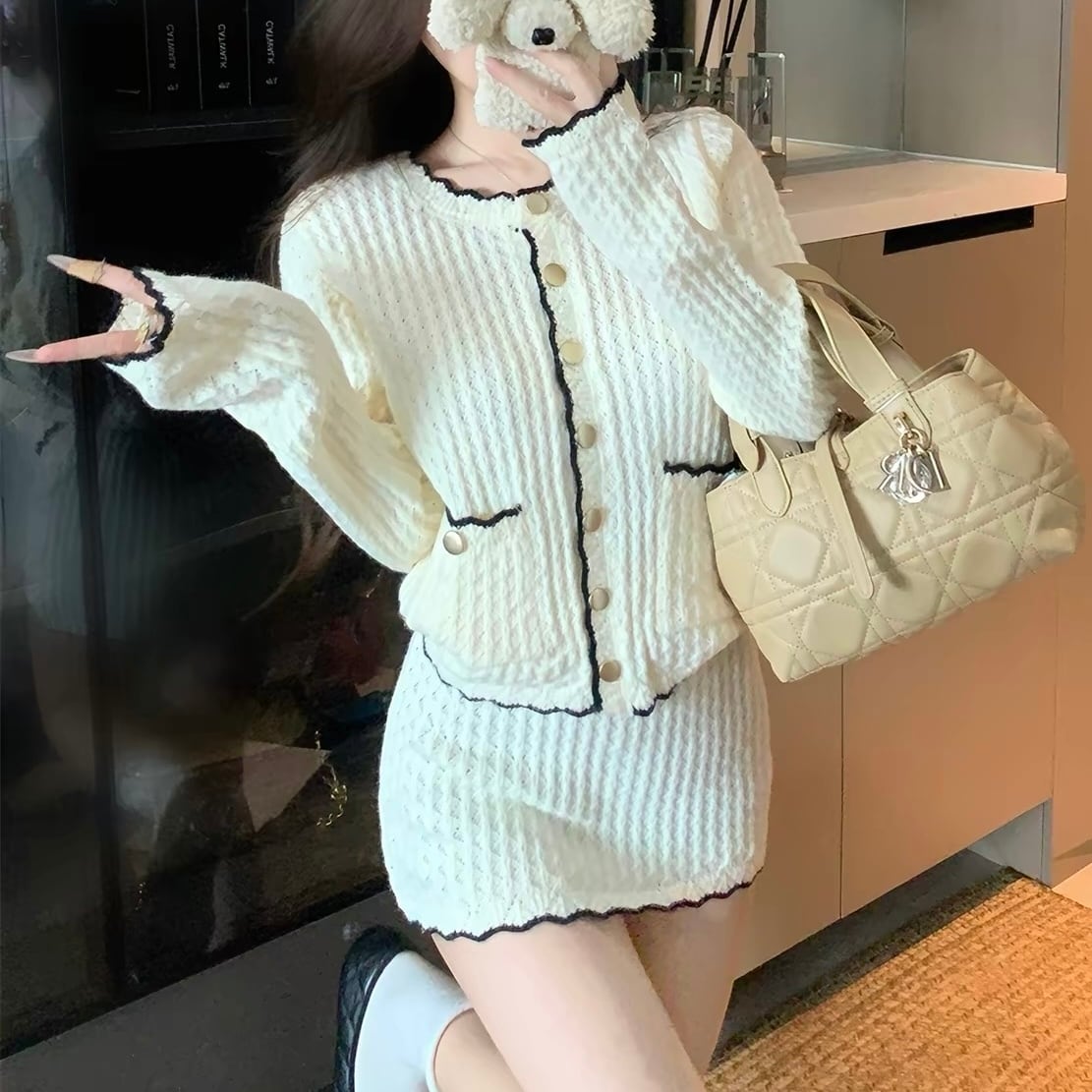set】ニットキャミソールxカーディガン RX9034 | BeautyYouStyle