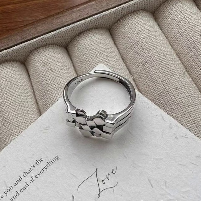 block desgined ring　W00062