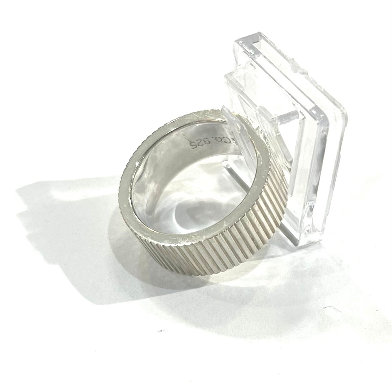 希少 【TIFFANY&CO】【15号】2776 コインエッジリング SV925シルバー
