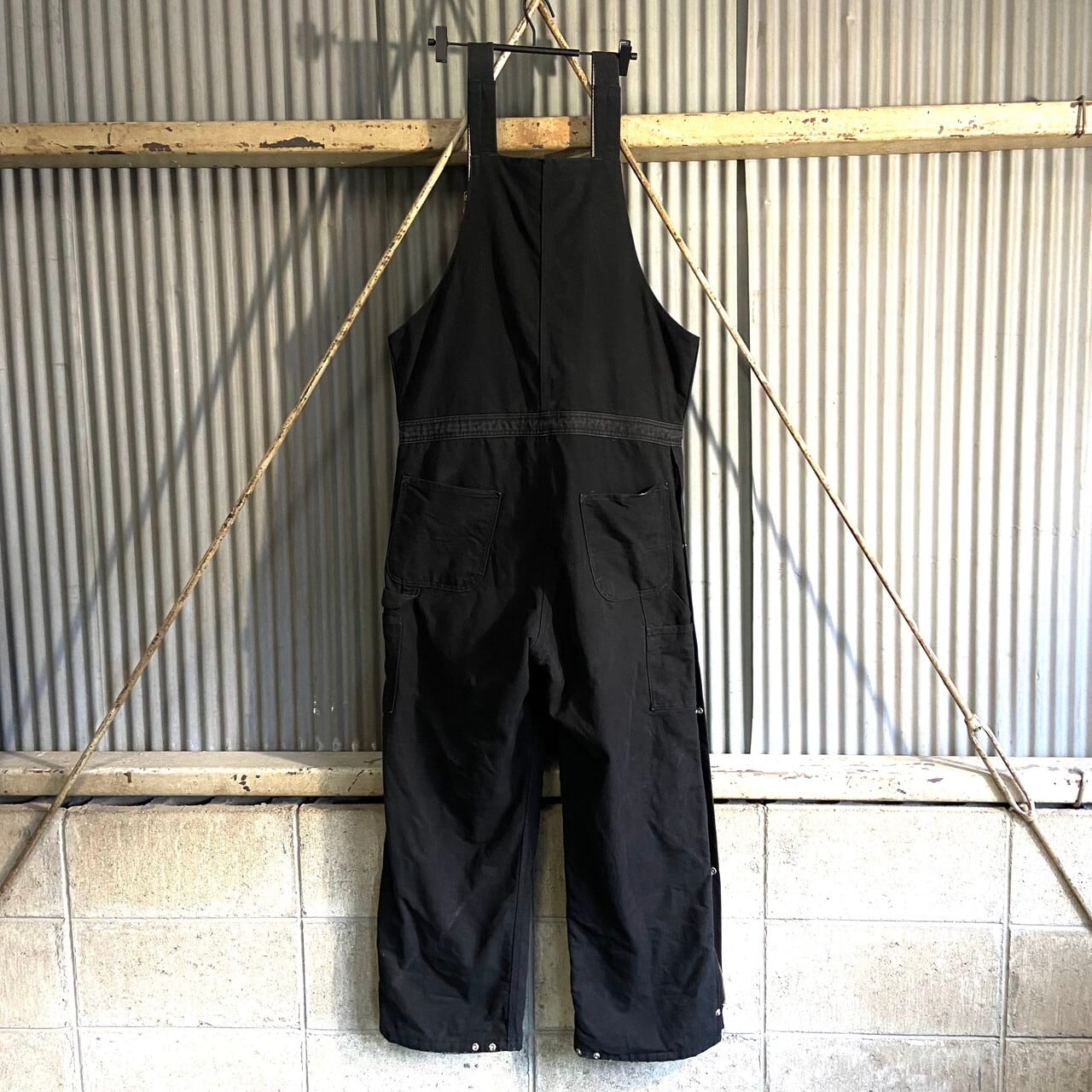 90年代 USA製 Carhartt カーハート ダック地 ナイロン オーバーオール