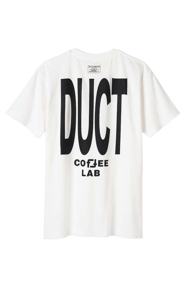 DUCT COFFEE LAB オリジナル　BIG LOGO　Tシャツ　ホワイト×ブラック