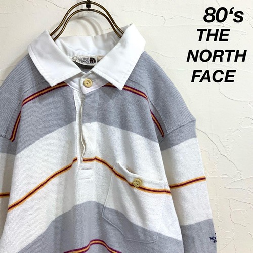 希少 80‘s 茶タグ THE NORTH FACE ボーダー ラガーシャツ