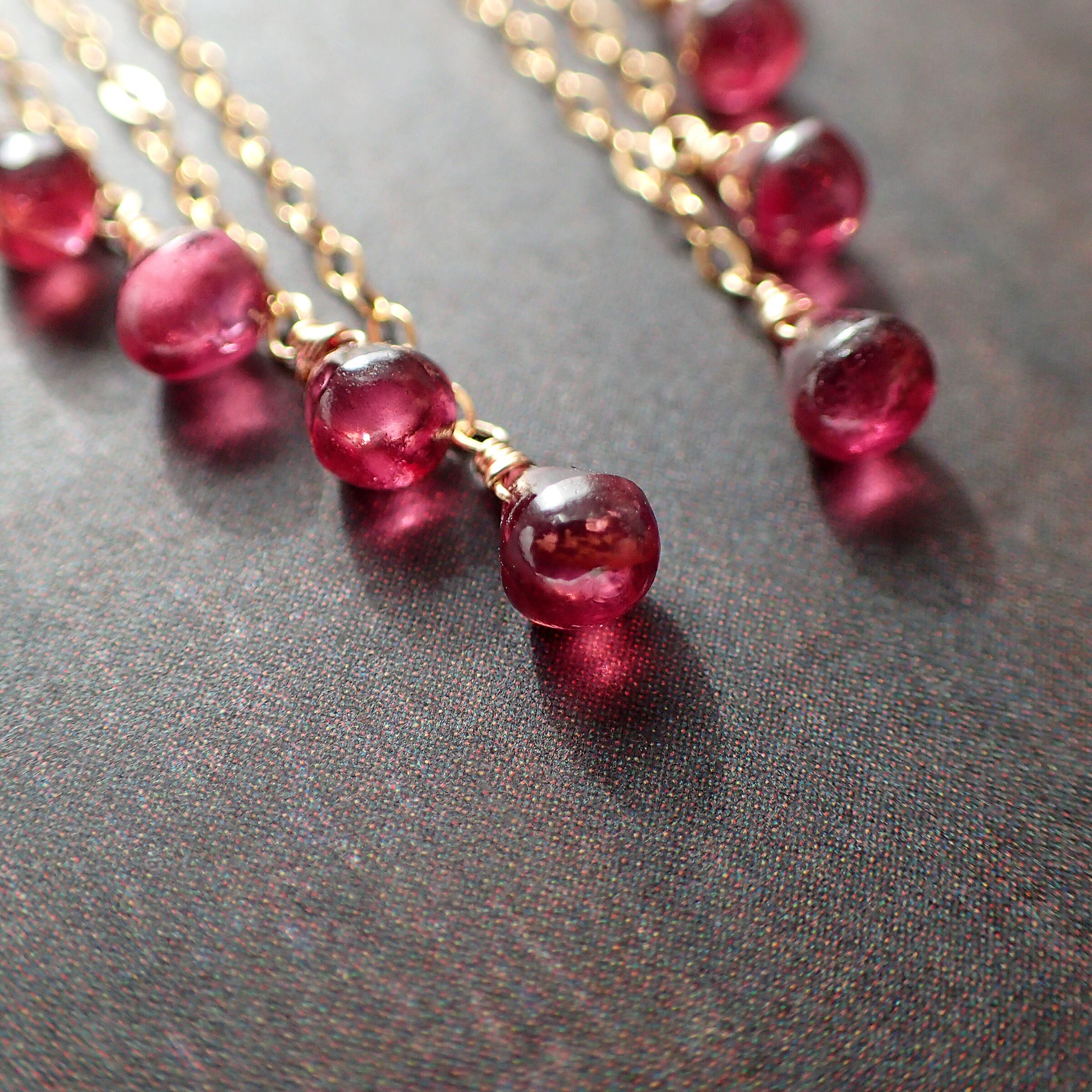 Garnet chandelier earrings | yukirra shop Garnet chandelier earrings | yukirra shop