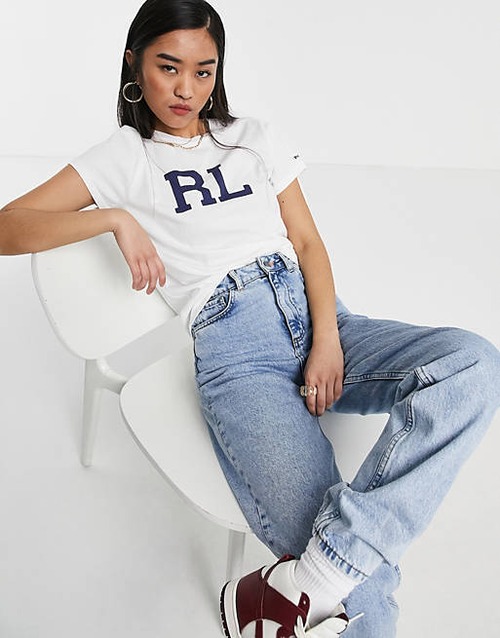 Ralph Lauren　半袖ロゴTシャツ　ホワイト