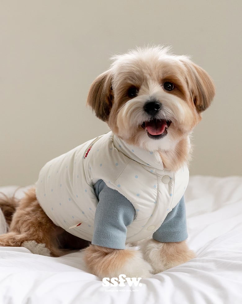 M/即納【SSFW】Mongle Reversible Puffer Jacket (LemonCream/Cream)