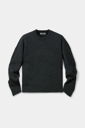 [COOR] Merino Wool Crew Neck Sweater (Melange Charcoal) 正規品 韓国ブランド 韓国通販 韓国代行 韓国ファッション クール クーア クアー 日本 店舗