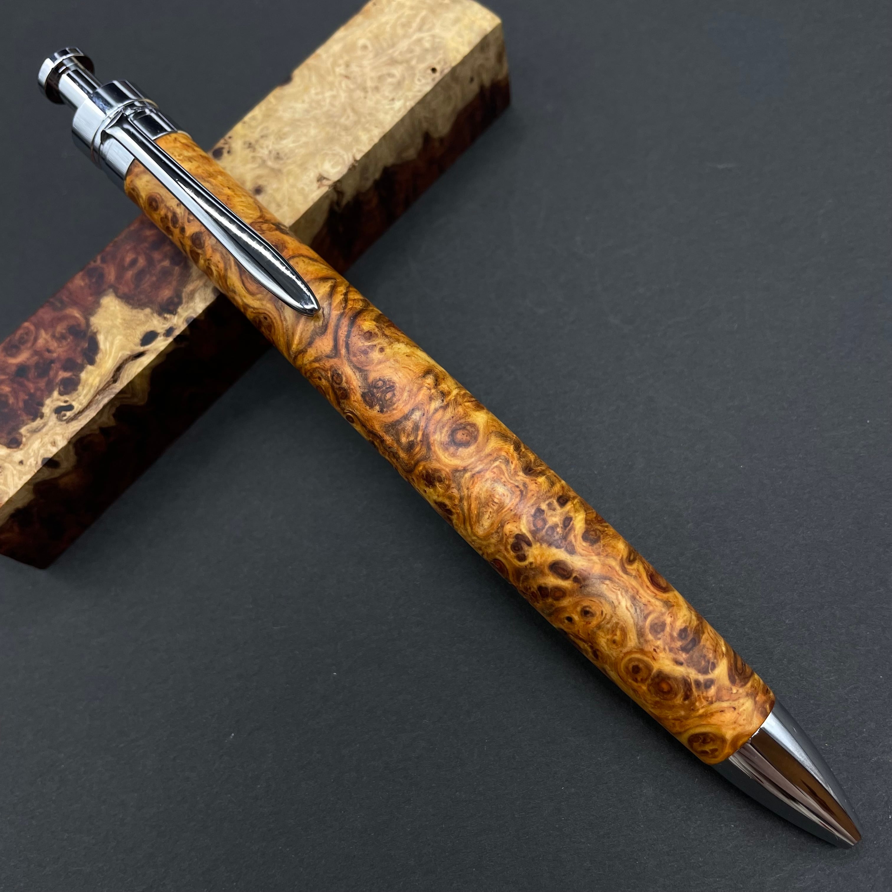 パープルハート】木軸ペン 三神シャープ1100 / 三神ボール1000 | 富士