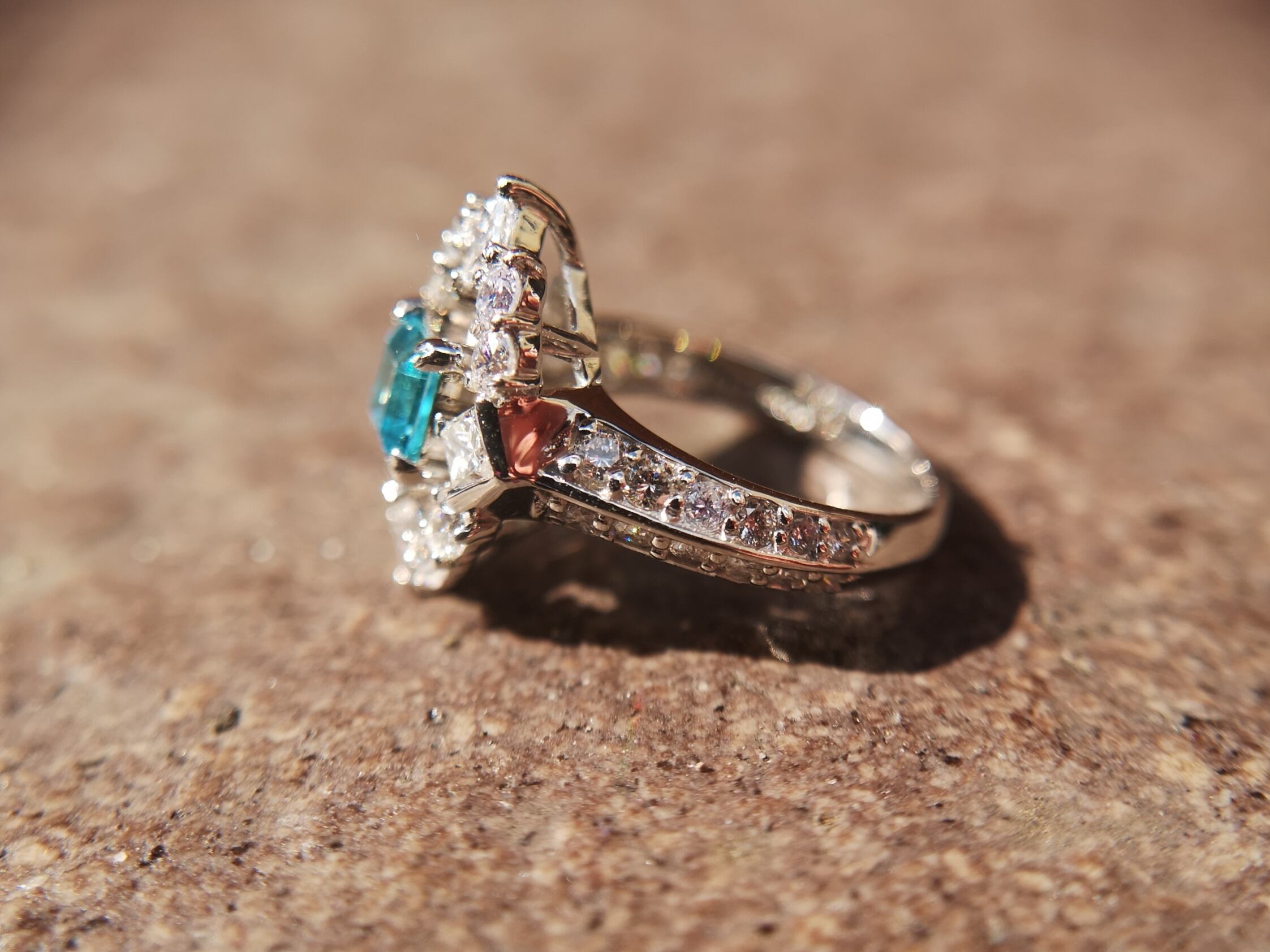 Pt900ブラジル産パライバトルマリンリング | jewelry sumino スミノ宝石