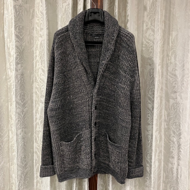 BEGG&CO  CASHMERE SHAWL CARDIGAN 《M》