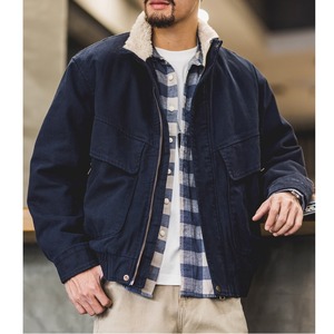 裏ボア スタンドカラーワークジャケット 2カラー 11259