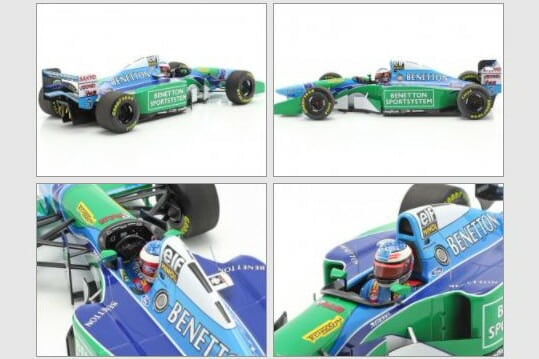 ビックスケール１／1８ ベネトンＢ１９３Ｂ ミハイル・シューマッハコレクション ビックスケール1／18 ベネトンB193B ミハイル・シューマッハ