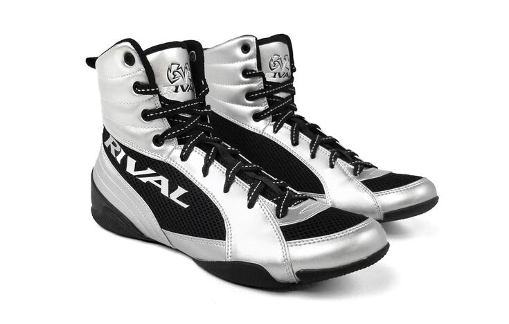 RIVAL ボクシングシューズ シルバー/ブラック RIVALライバルシルバーRSX-GUERRERO DELUXE BOXING BOOTS 4.0