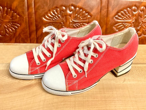 converse（コンバース）HI HEELED（ハイヒールド） 6 23cm 赤 厚底 90s 2311