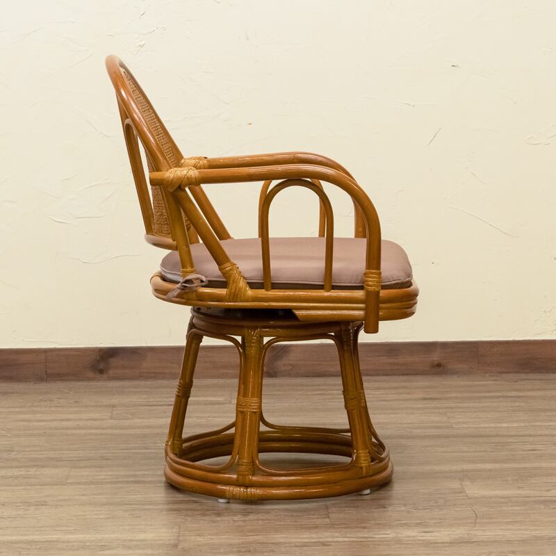 ラタン 回転座椅子 ハイタイプ | MUWEBLES 家具・インテリア MUWEBLES