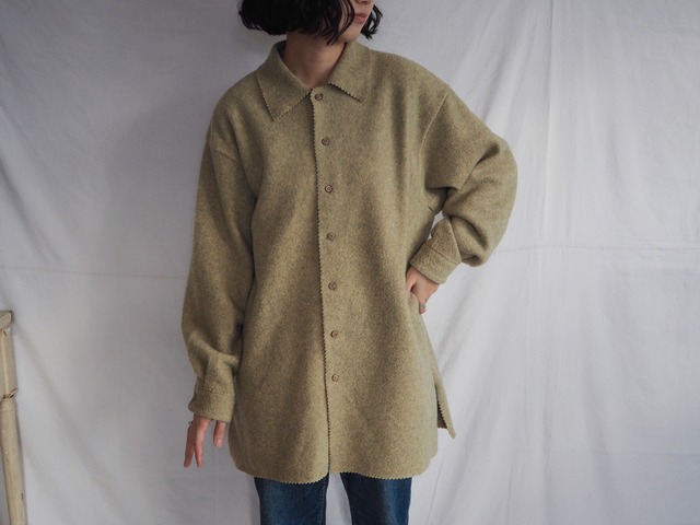 AMERICA felt shirt jacket
