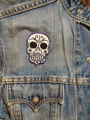 メキシカンスカル ワッペン・アップリケ・パッチ FD0694