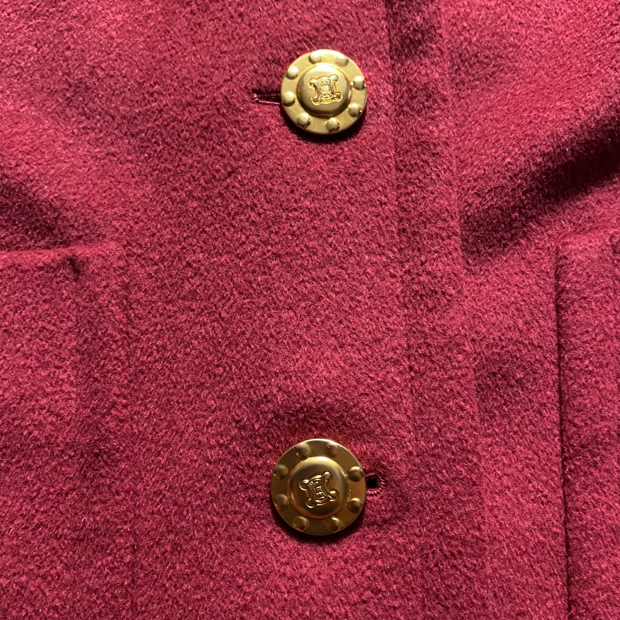 vintage CELINE wool half coat