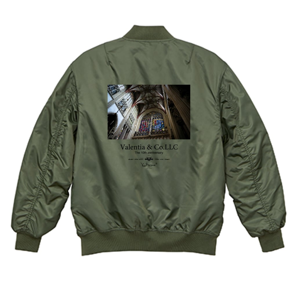 （両面印刷）United Athle タイプ MA-1 ジャケット（中綿入）