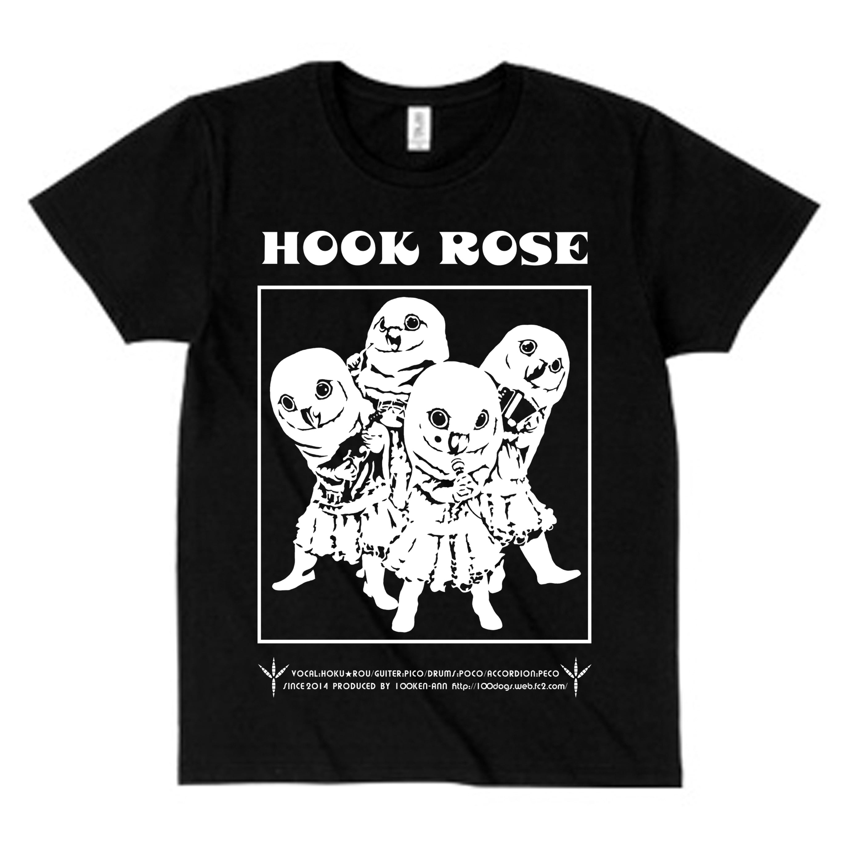 HOOK ROSE】バンドTシャツ | 日本どうぶつの会