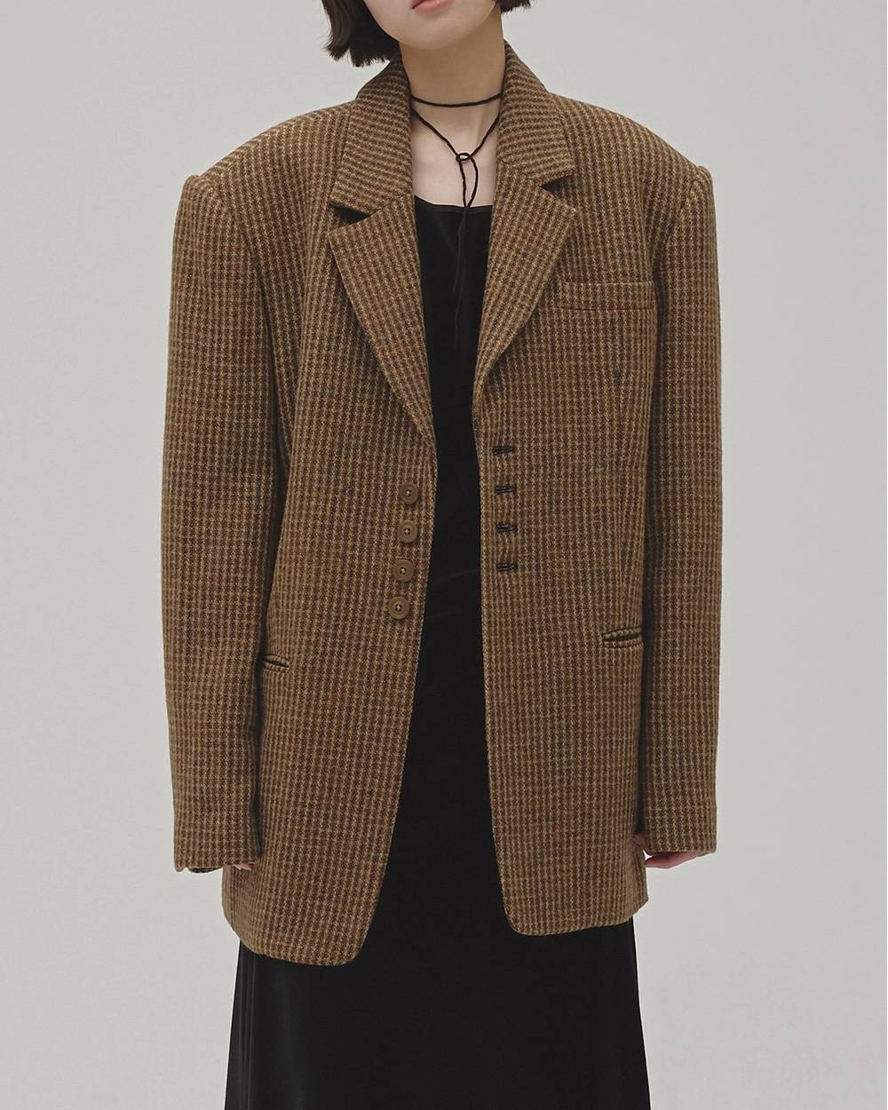TODAYFUL(トゥデイフル) Wool100% Check Jacket | サウスオレンジ