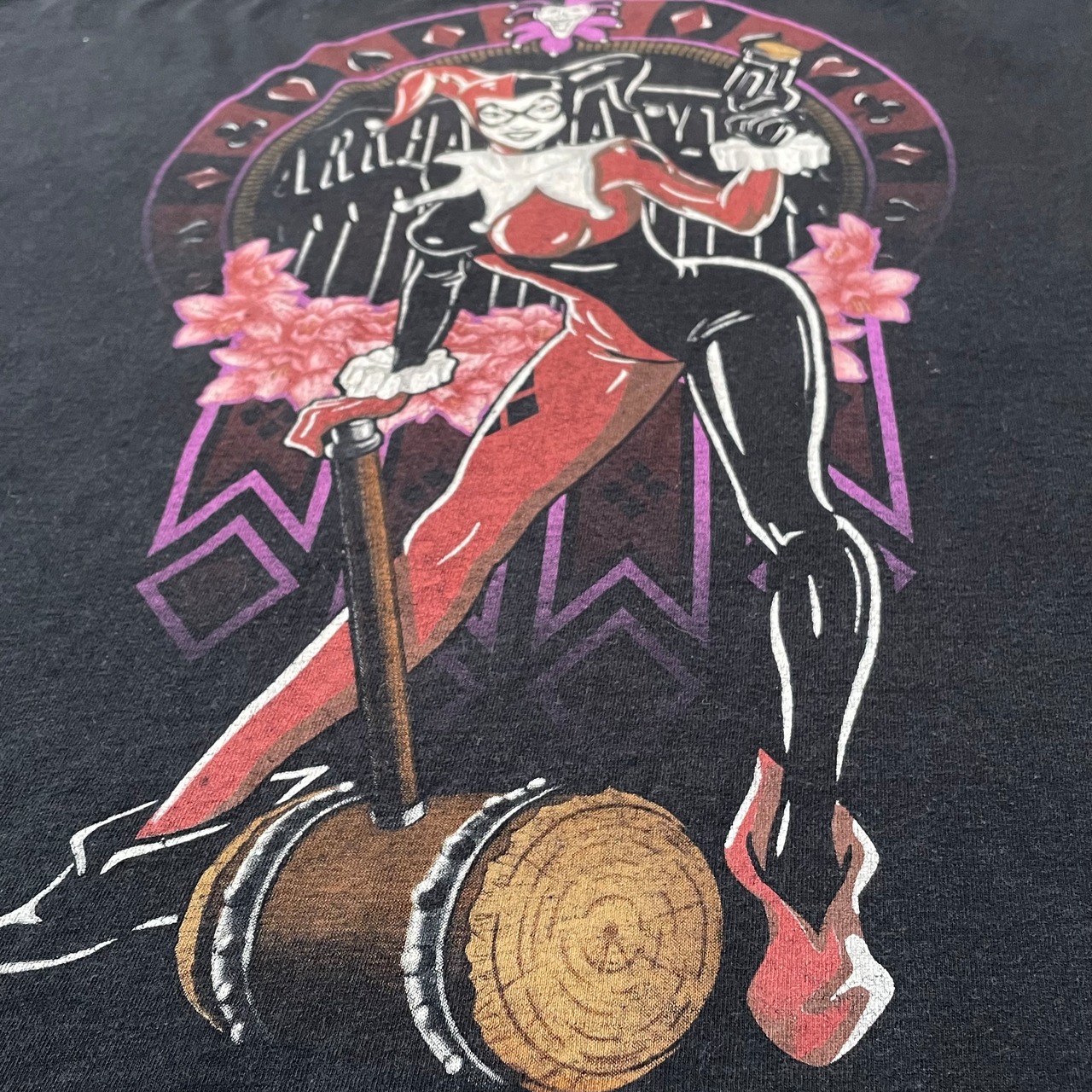 【DC COMIC】ハーレイ・クイン Tシャツ バットマン プリント XL ビッグサイズ us古着