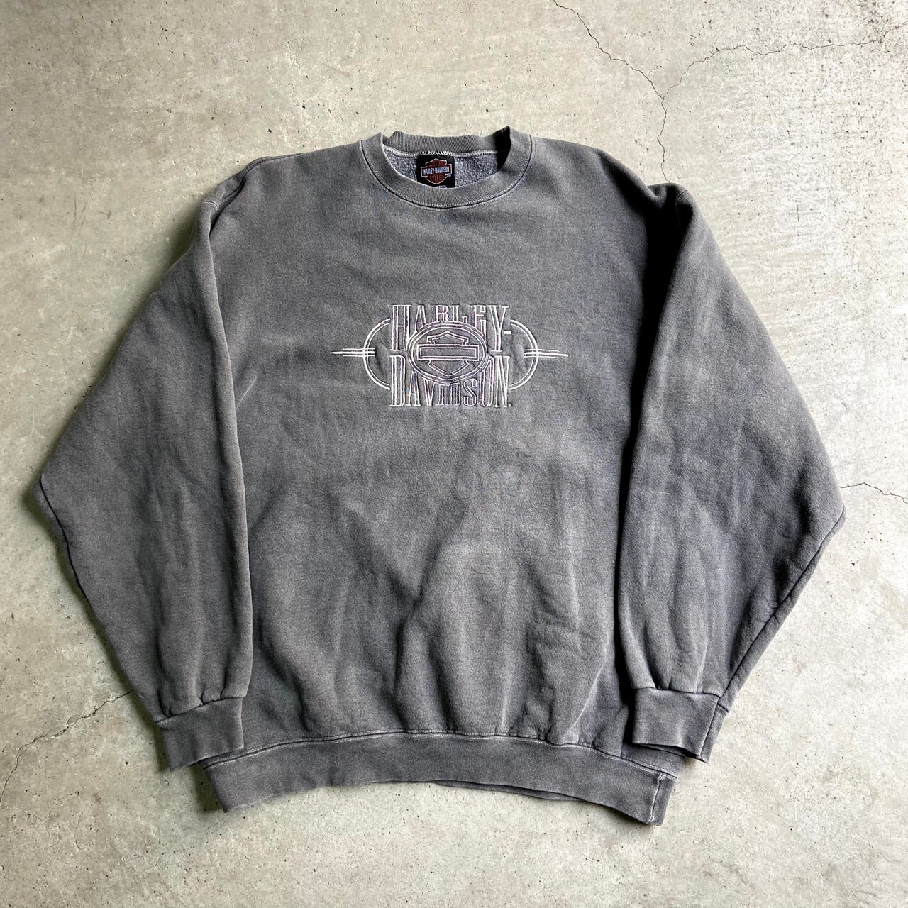 90年代 USA製 Harley-Davidson ハーレーダビッドソン ロゴ刺繍 
