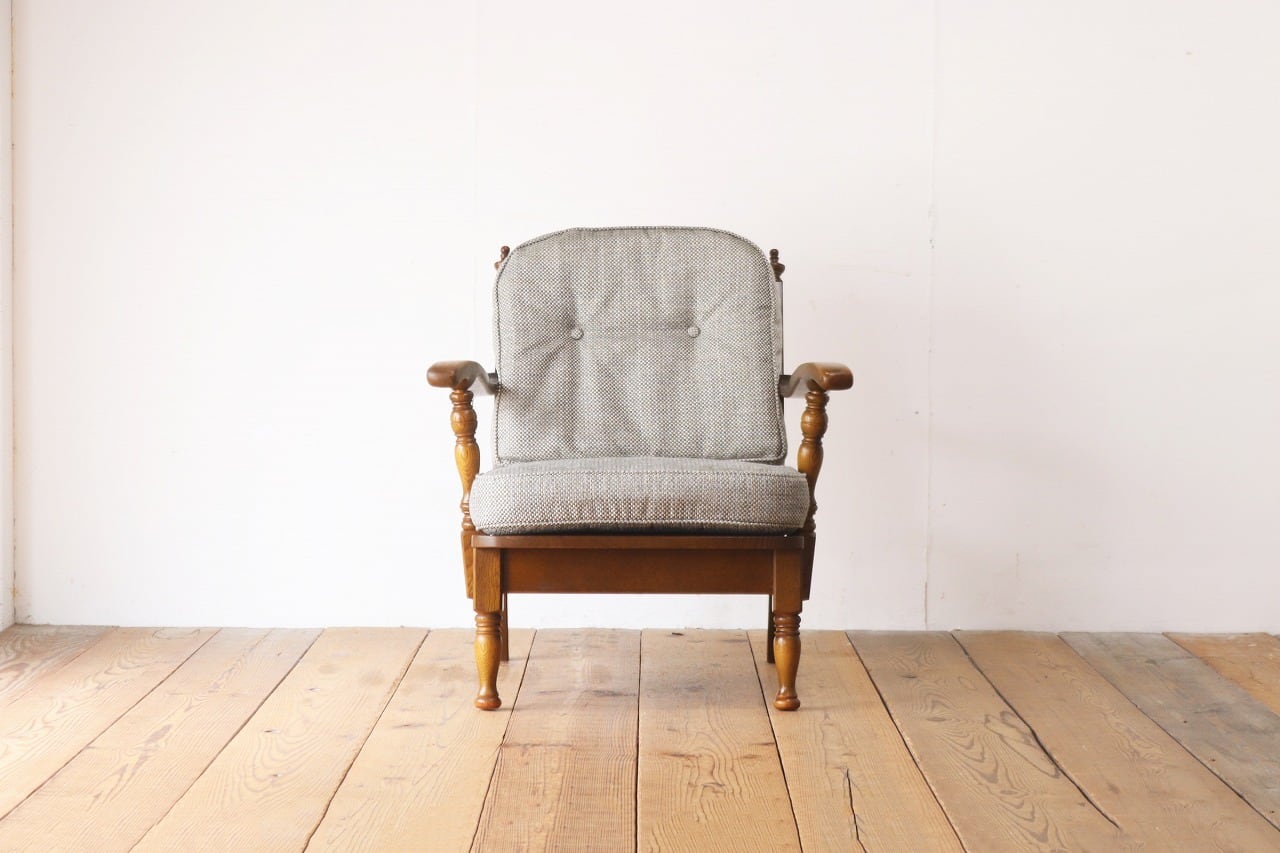 飛騨産業 キツツキ 穂高 オーク材 アーム 1Pソファ 1人掛け ラウンジ