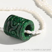 レア翡翠濃緑 如意彫り ペンダントトップ A貨翡翠 jd_pt1076