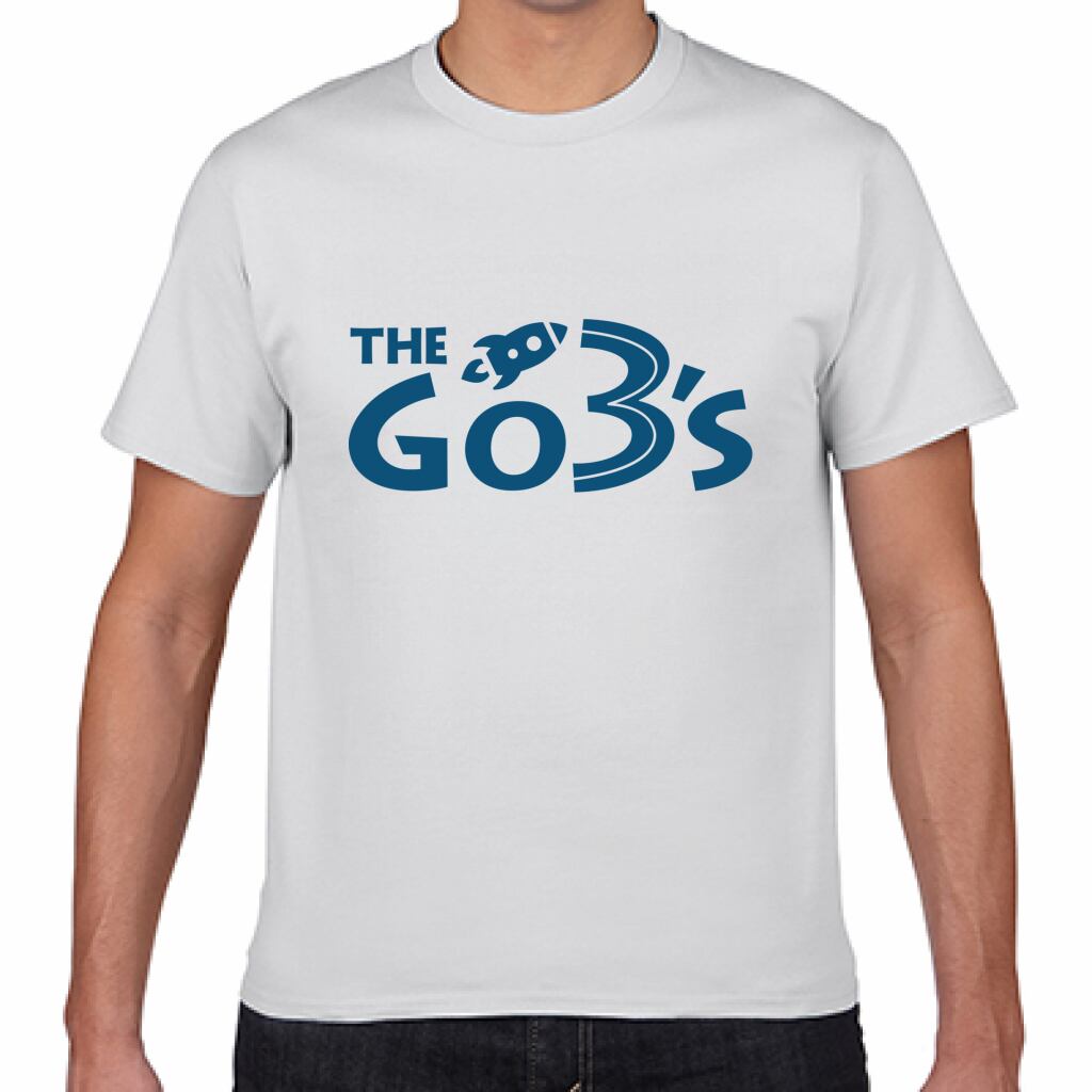 THE GO→3's TSHIRT[WHITE/BLUE]