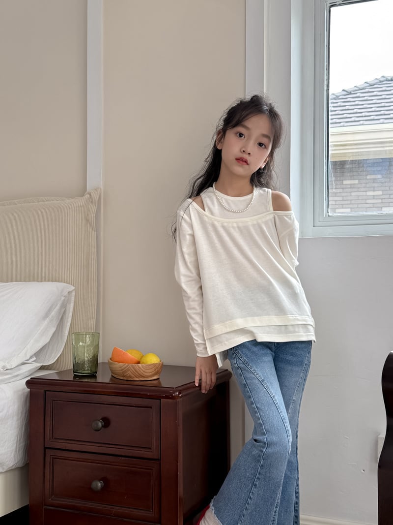 オープンショルダーT