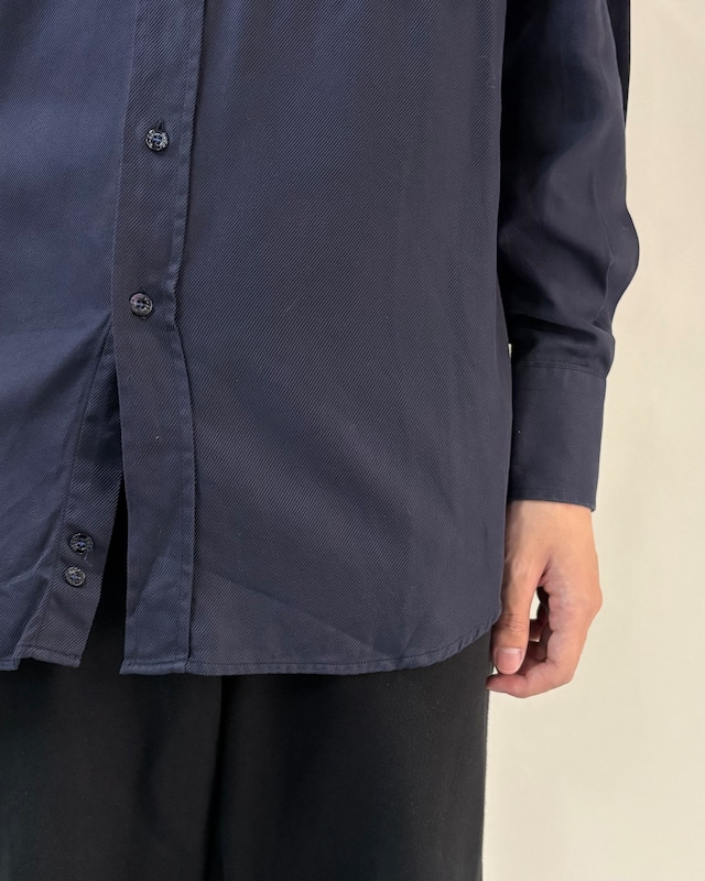 【GUCCI】navy cotton twill shirt