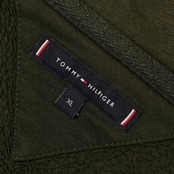 TOMMY HILFIGER トミーヒルフィガー ビッグデザイン スウェット パーカー XL/カーキ メンズ